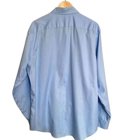 Pronto Uomo Men's Light Blue Dress Shirt Size 17.5 36/37 Tall - Picture 2 of 3